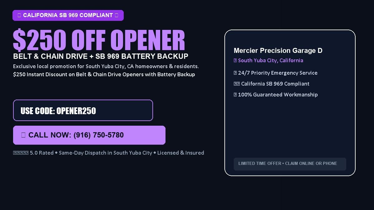 Mercier Precision Garage Doors $250 OFF Premium LiftMaster Opener Installation