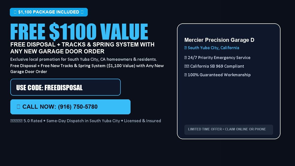 Mercier Precision Garage Doors FREE Haul-Away & Heavy-Duty Tracks with New Door